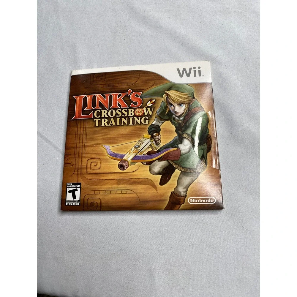 Links Crossbow Training Nintendo Wii Zelda Game Cardboard Sleeve RVL-RZPE-USA